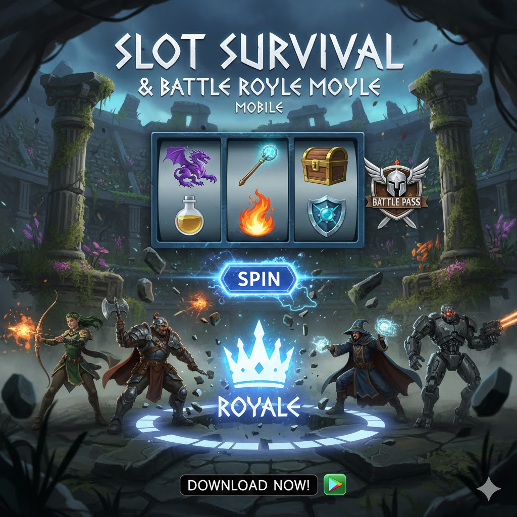 Slot Survival & Battle Royale Mobile : Main di Mana Saja